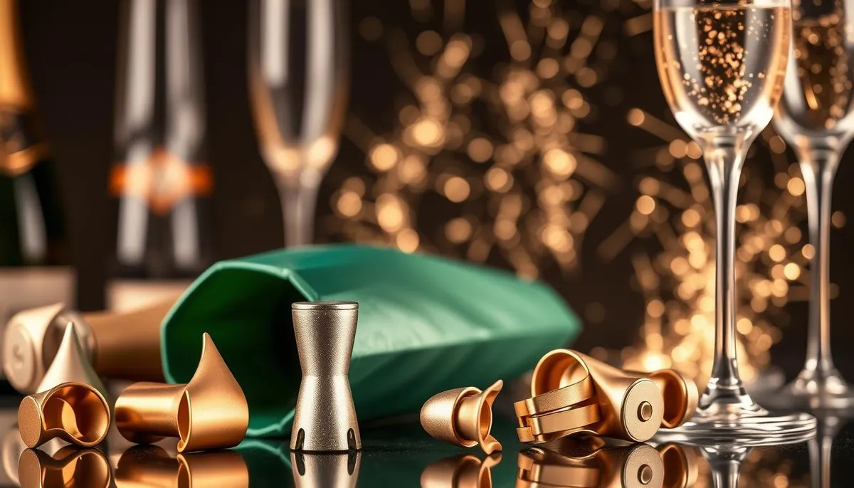accessori scintillanti per champagne