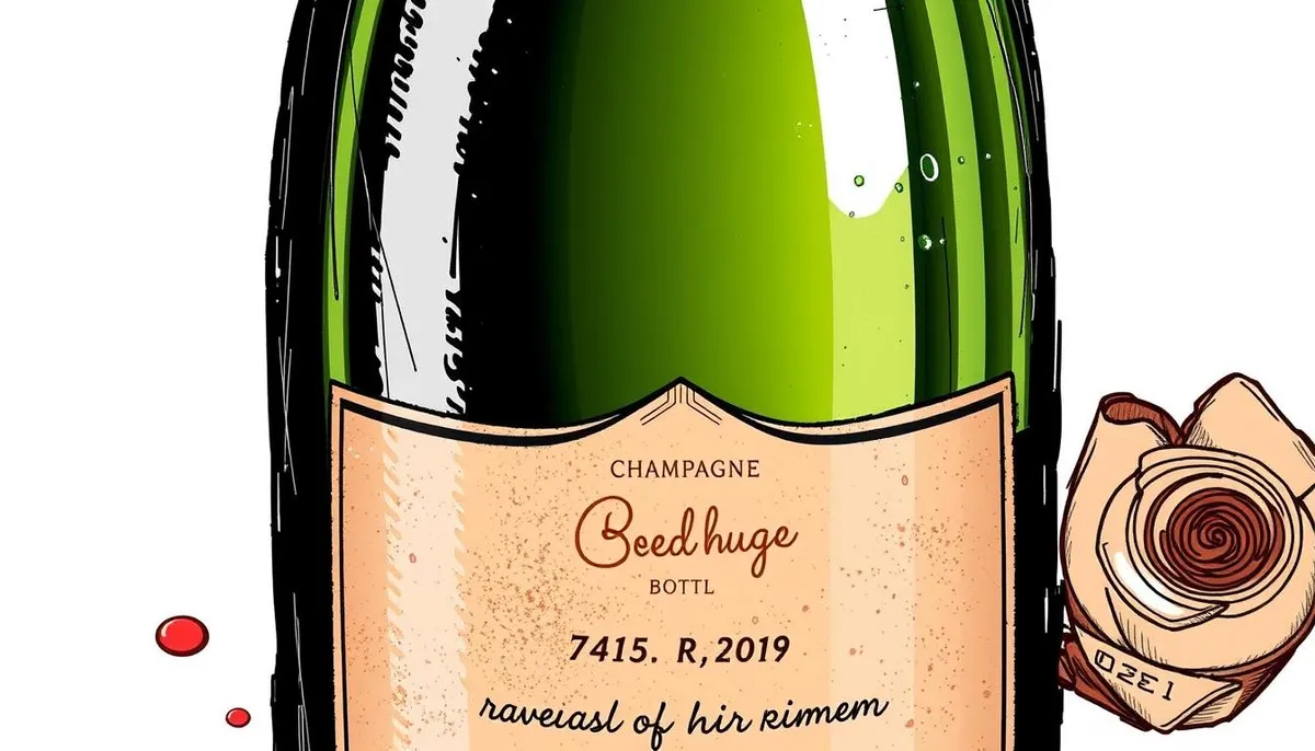 champagne bottle personalization options