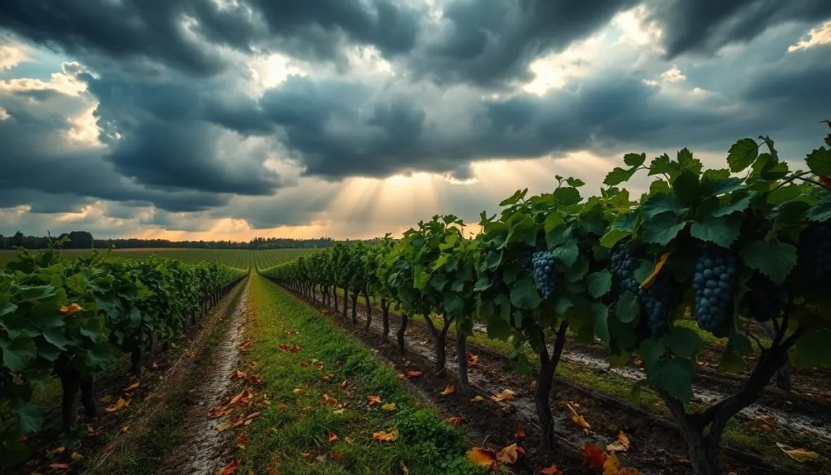 2012 Champagne harvest climate impact