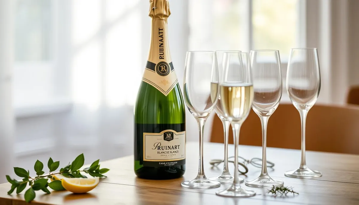 Ruinart Blanc de Blancs serving suggestions