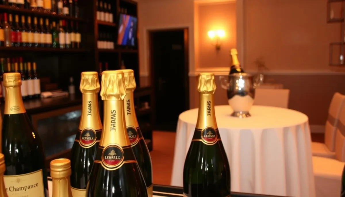champagne bottles