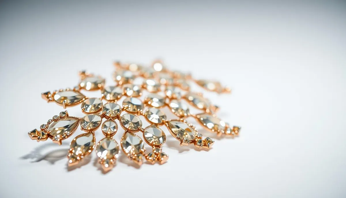 Champagne AB rhinestones application