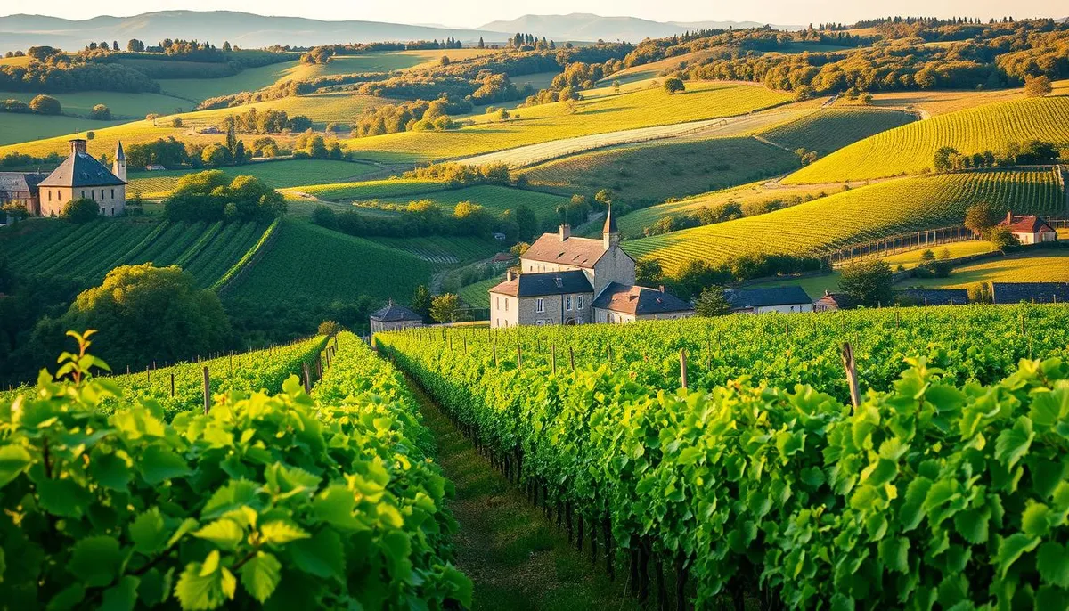 Champagne vineyards in Bouzy