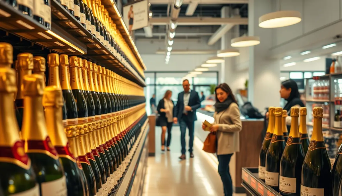 champagne grocery store