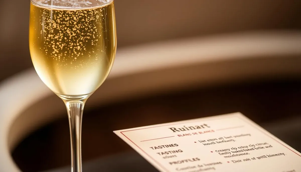 Ruinart Blanc de Blancs champagne tasting profile