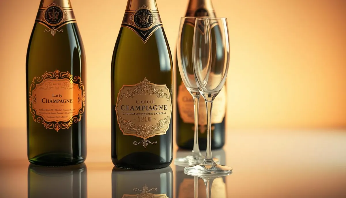 etiquetas de champán personalizadas y accesorios grabados