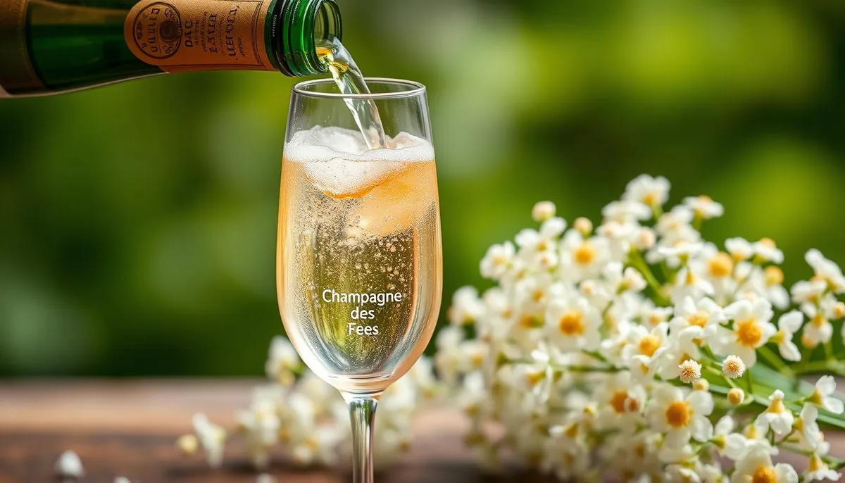 champagne des fees elderflower drink