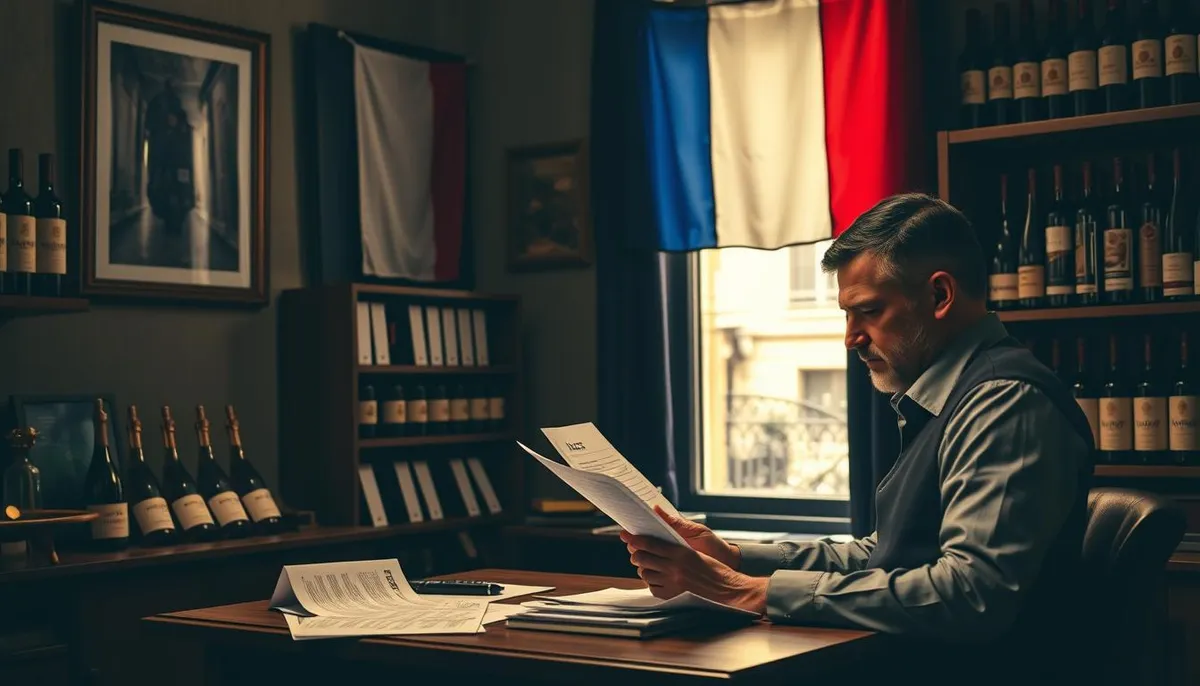 French wine tax compliance