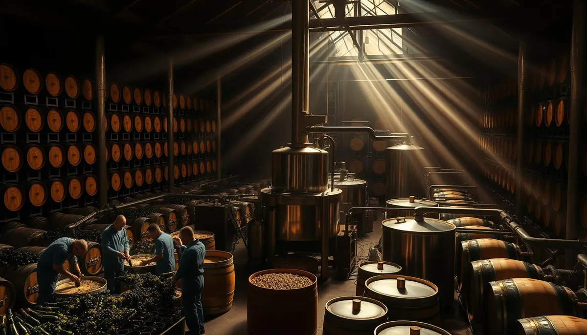 Champagne production process