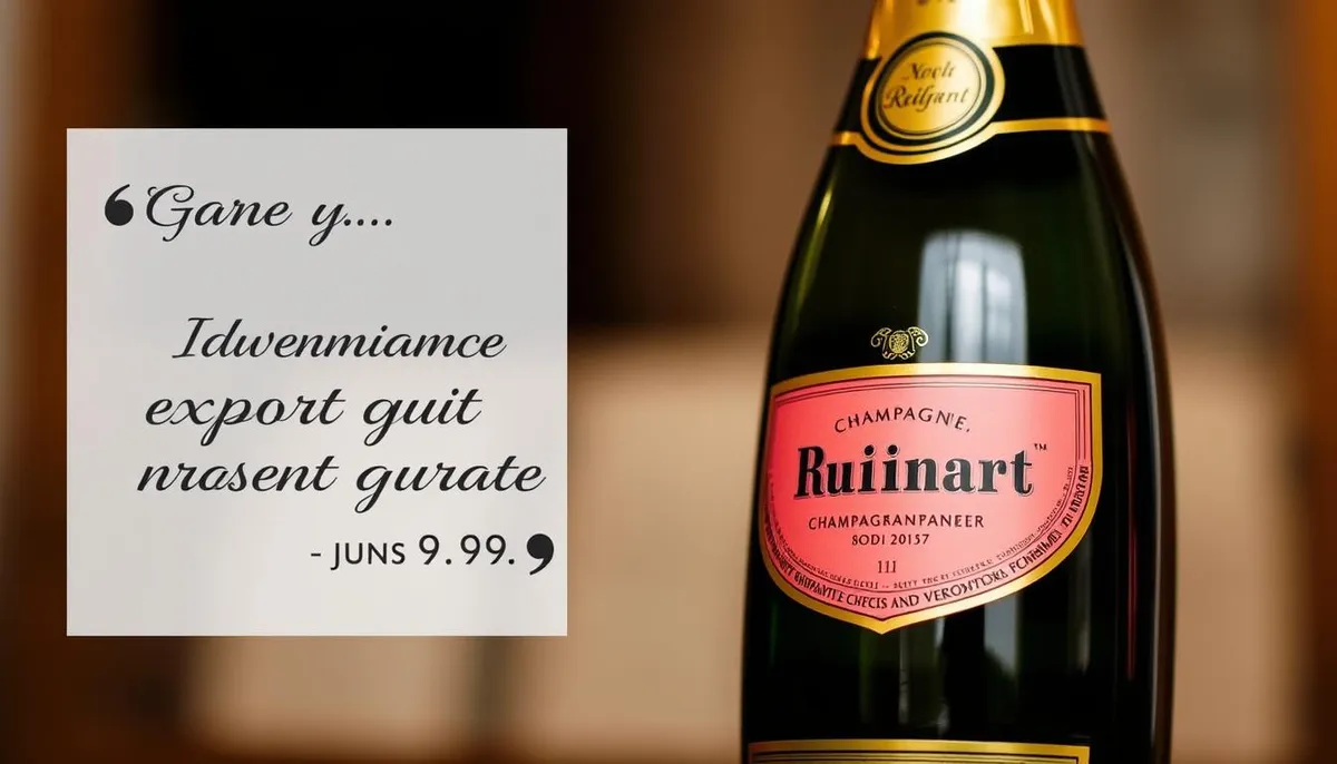 ruinart champagne export quote