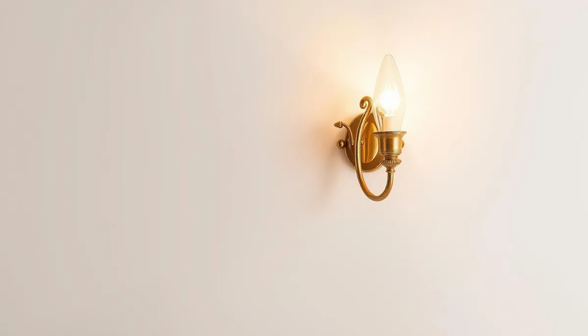 Champagne sconce installation