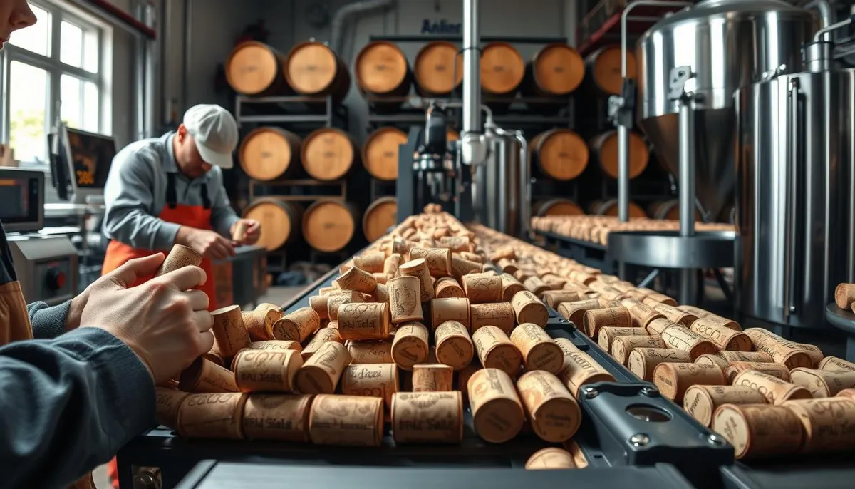 bouchon pour champagne manufacturing process