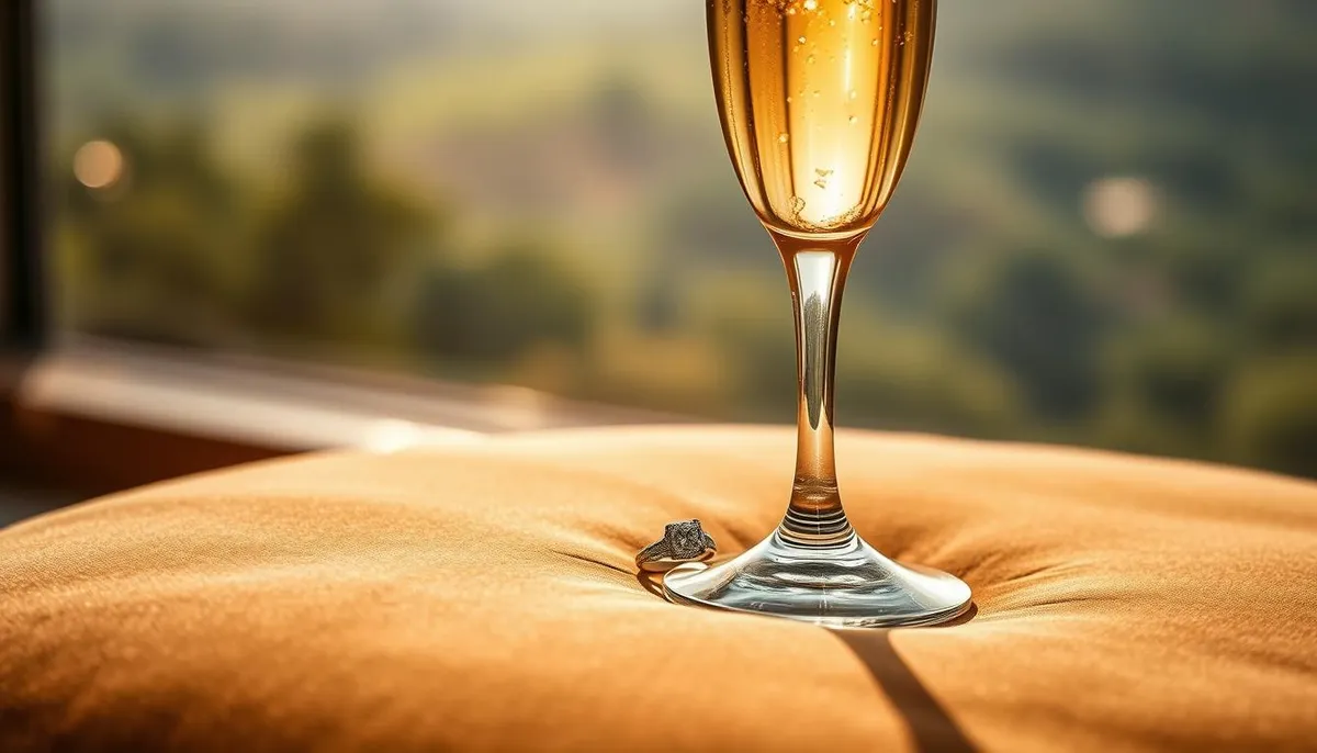 champagne engagement gift