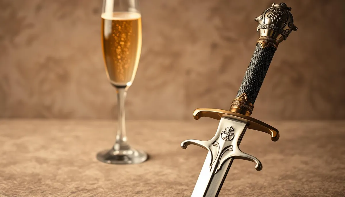 champagne sword