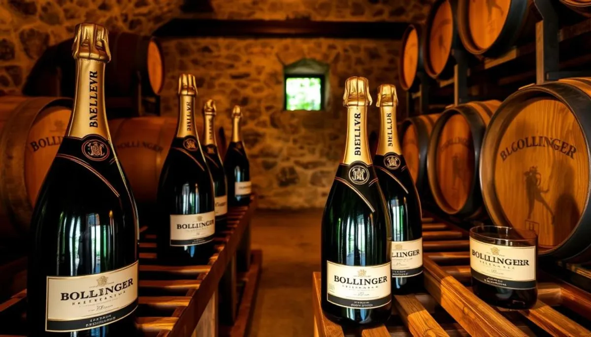 Bollinger reserve wines in magnum storage