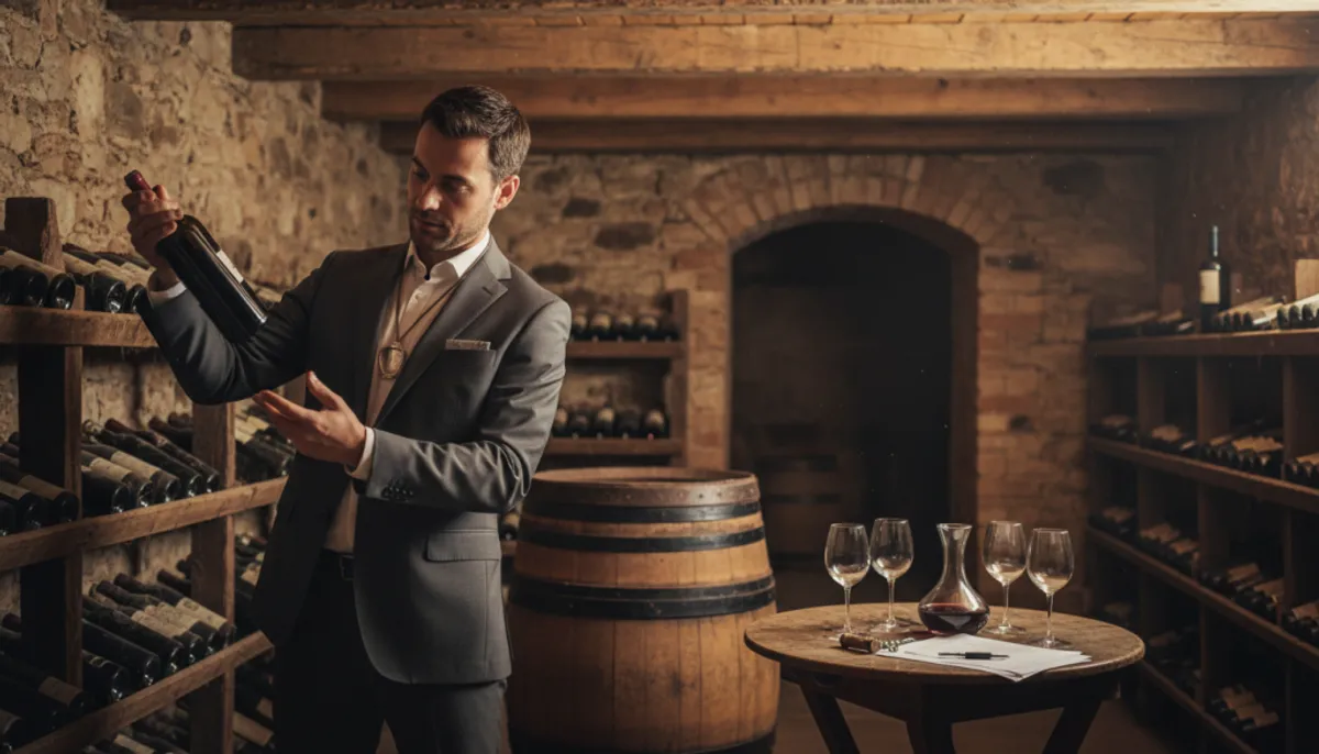 building a cellar with wine