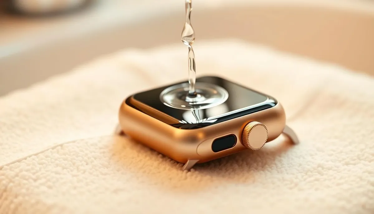 Champagne Apple Watch cleaning