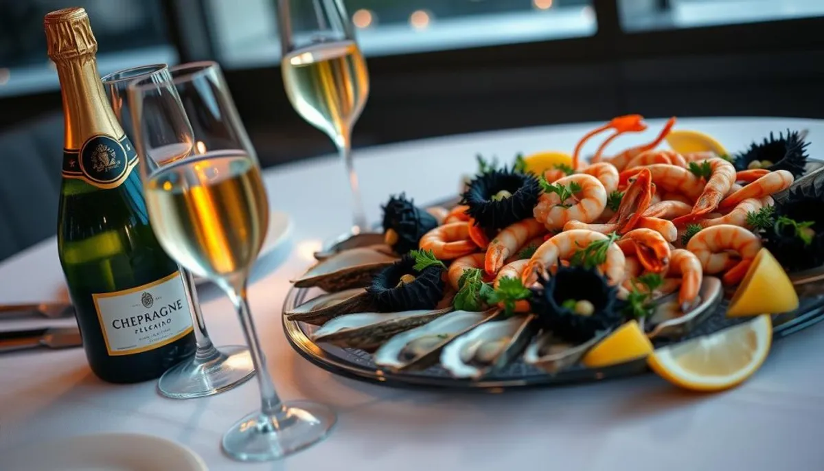 champagne and seafood pairing