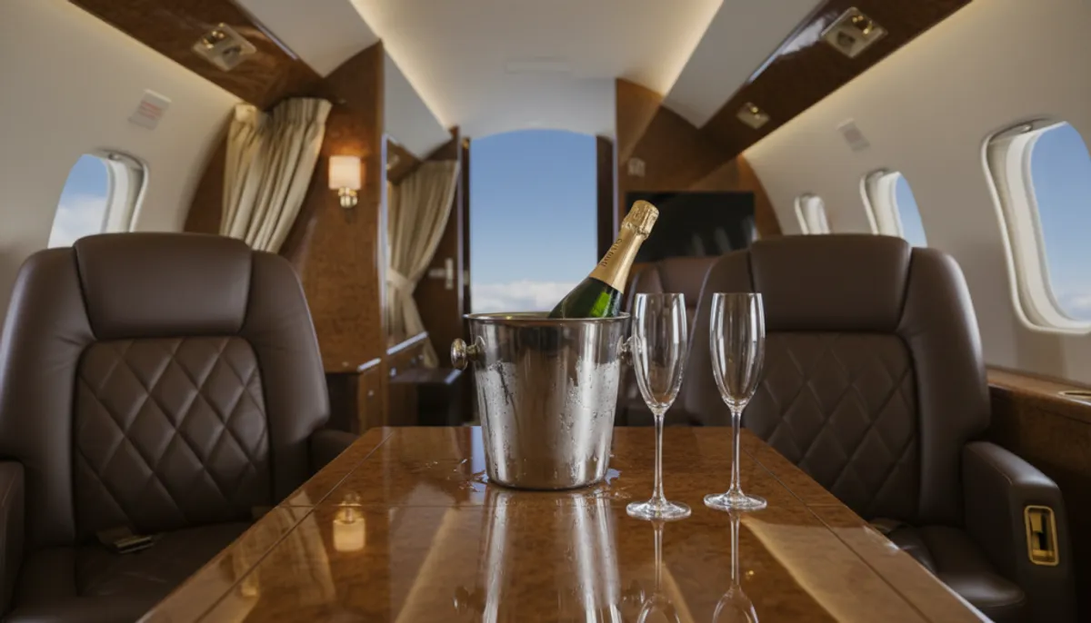 champagne for private jets