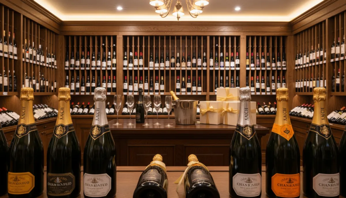 champagne for wine shop
