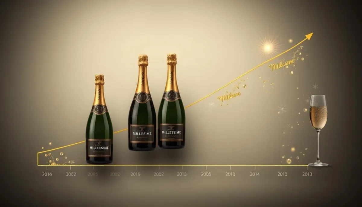 Champagne investment growth chart