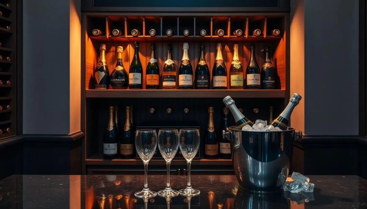 Champagne storage and serving