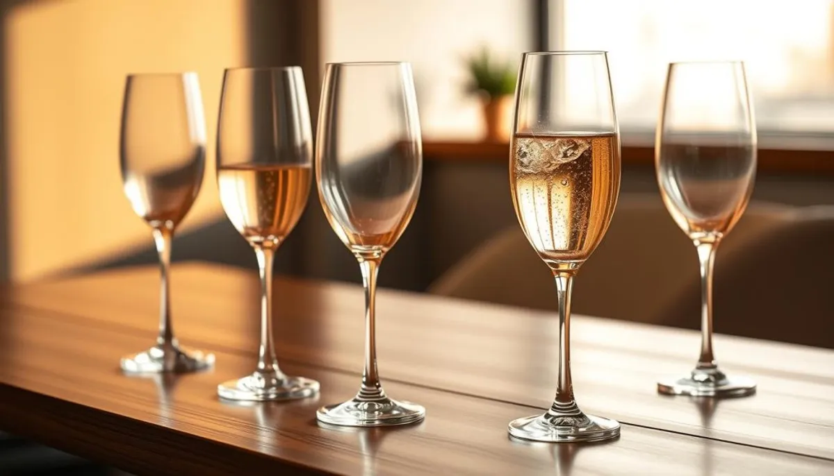 Champagne tasting glasses