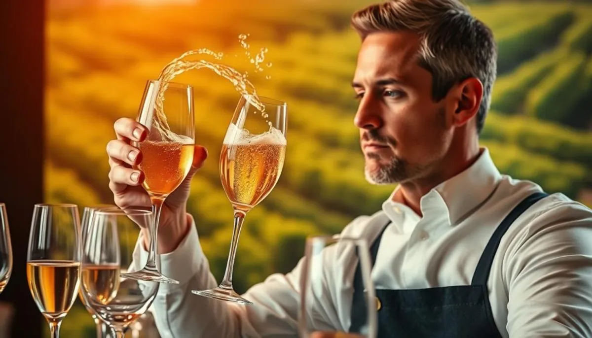 Champagne tasting technique