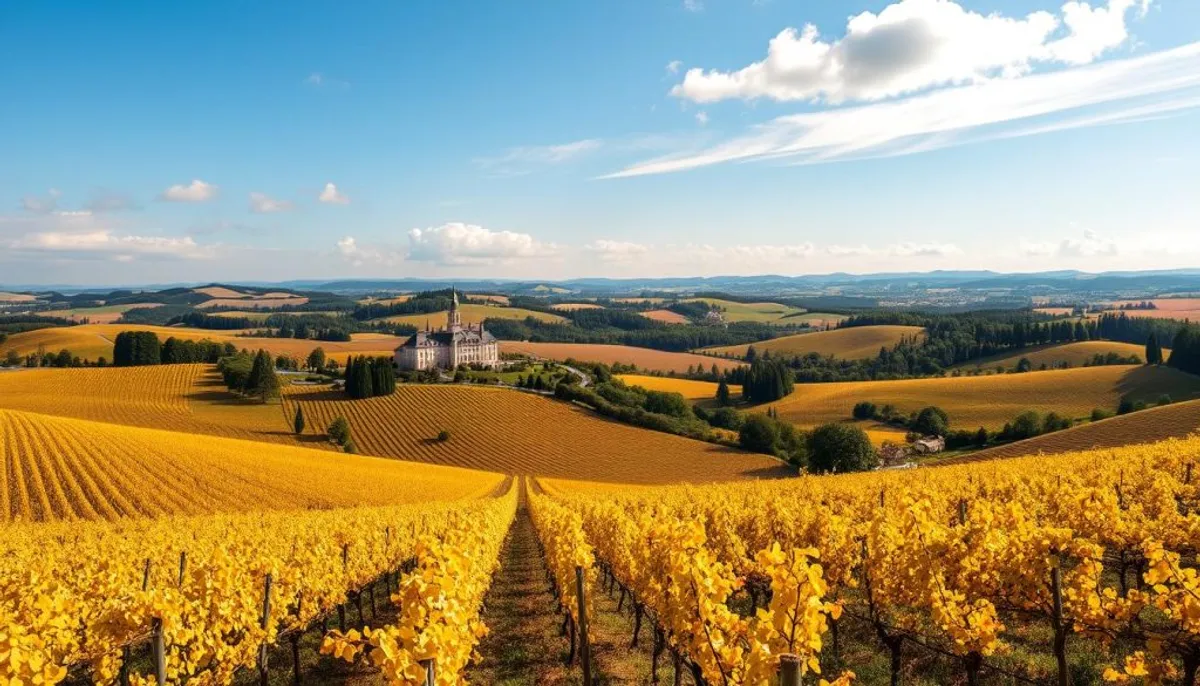 Champagne wine landscapes