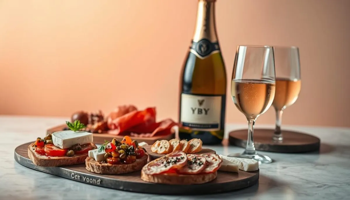 Champagne YBY pairing with appetizers