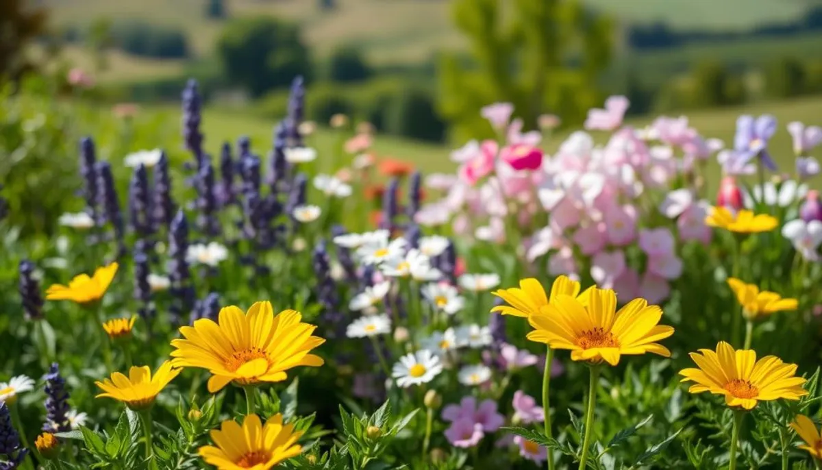 Companion planting with persian buttercup