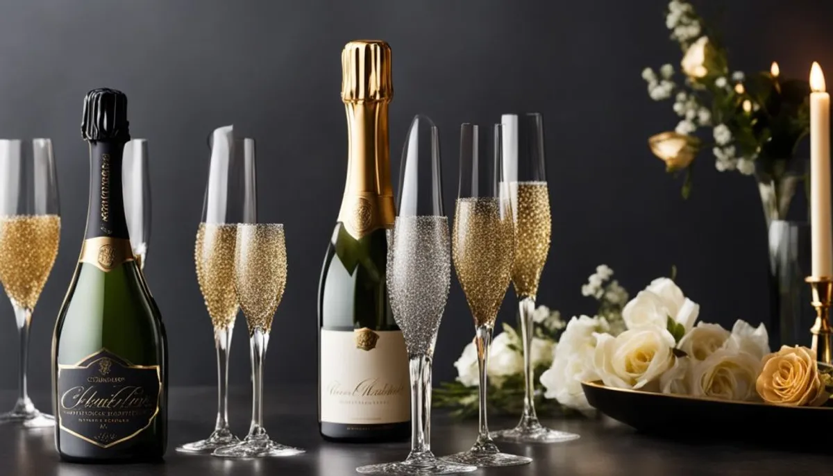 crystal champagne toppers