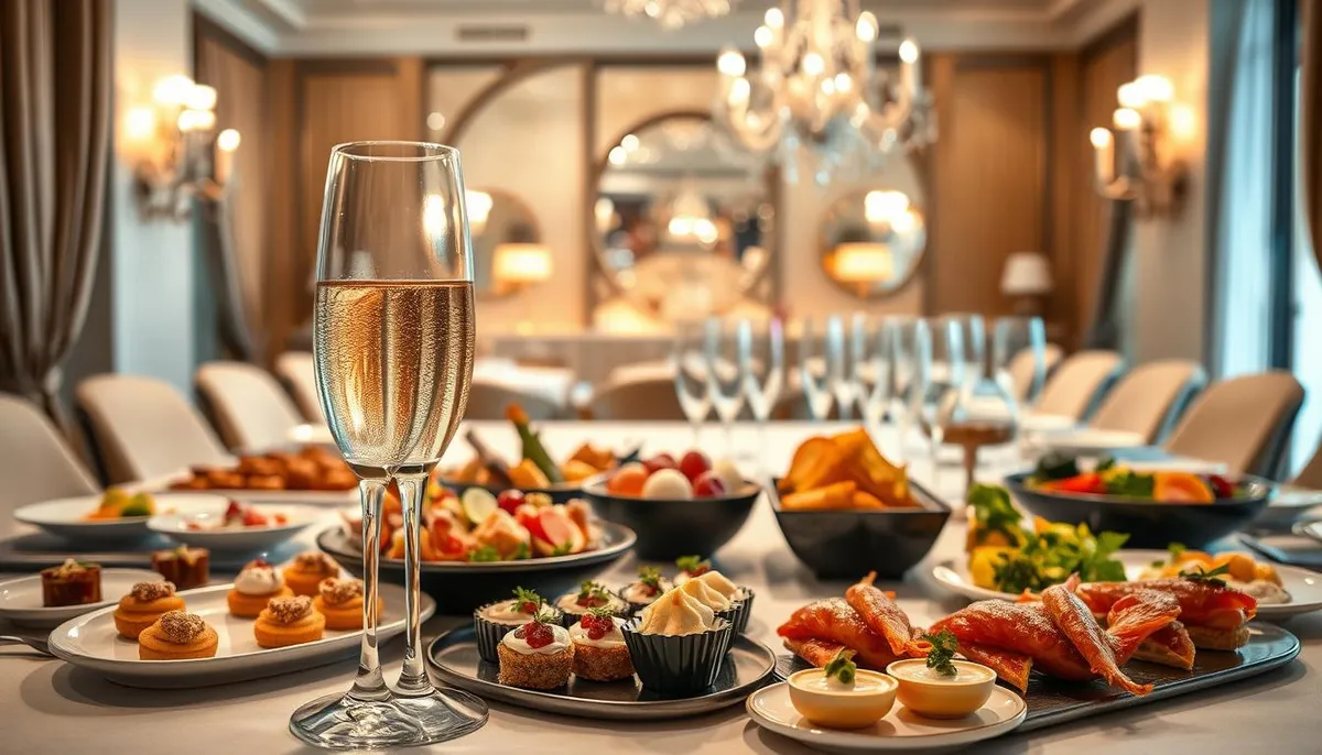 Champagne food pairing