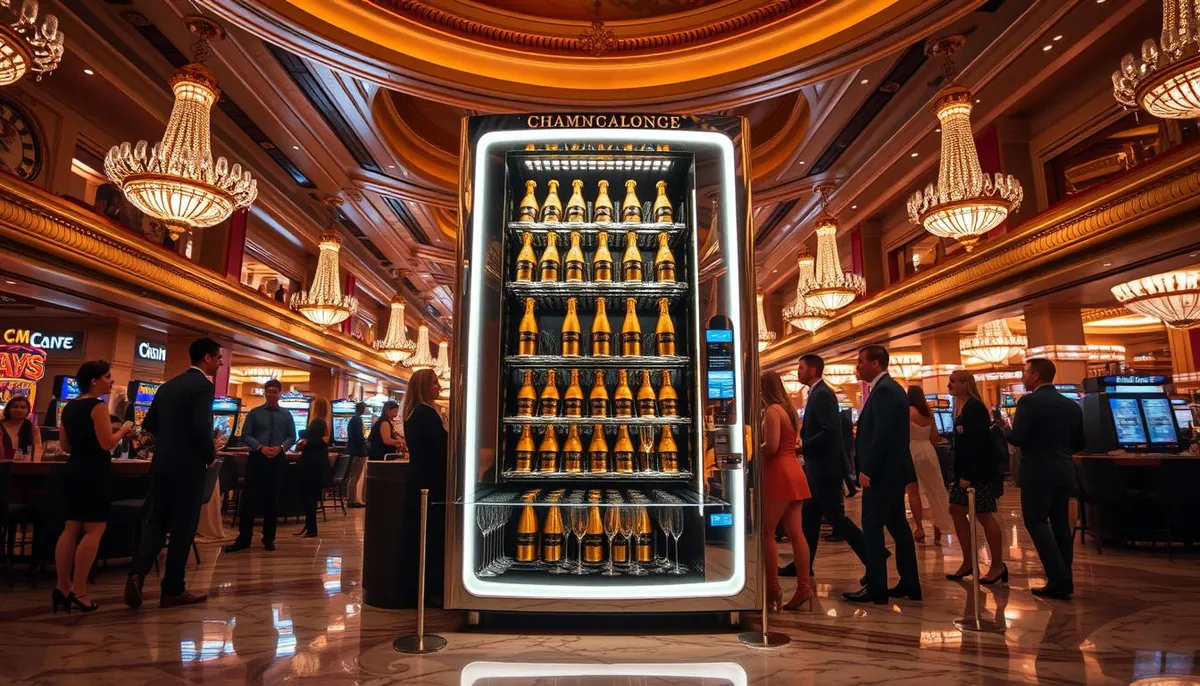 First Public U.S. Champagne Vending Debut in Las Vegas