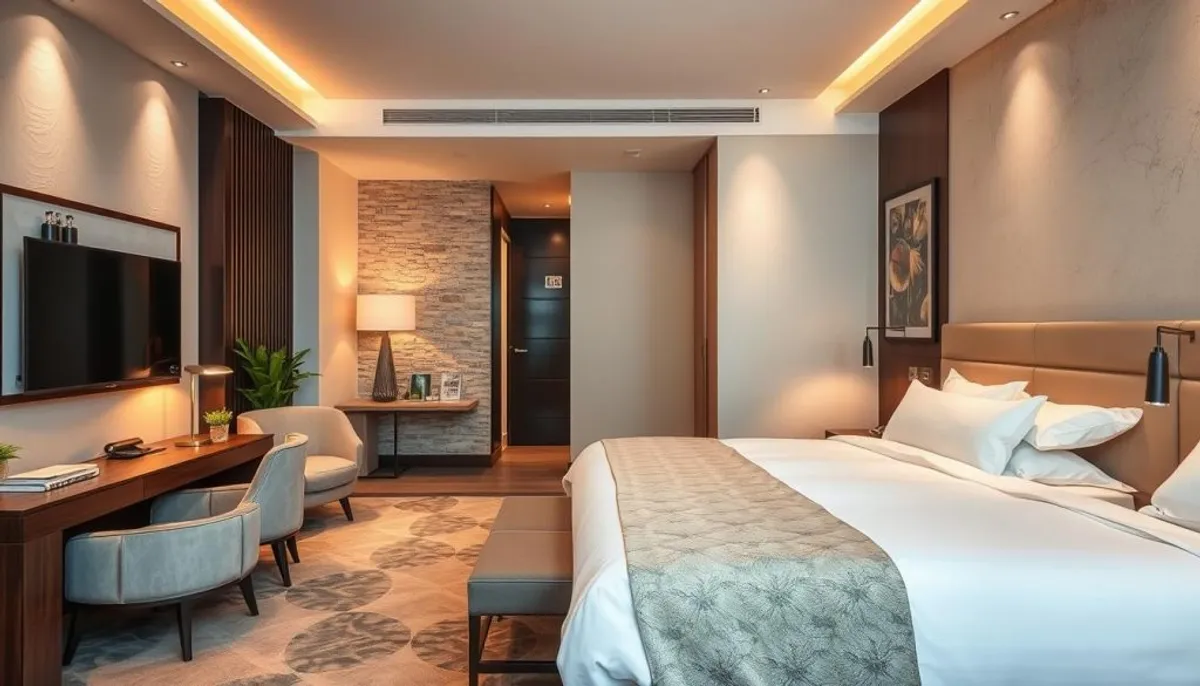 Design intérieur harmonieux dans un hôtel