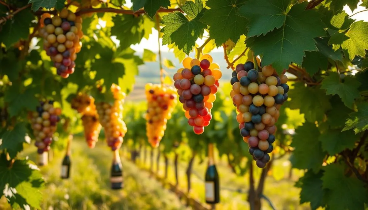 English sparkling wine grapes