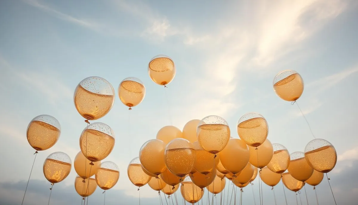 champagne balloons