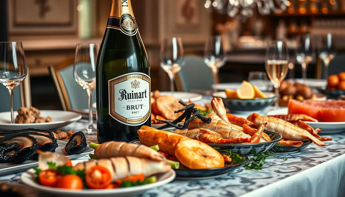 best food pairings for Ruinart Brut