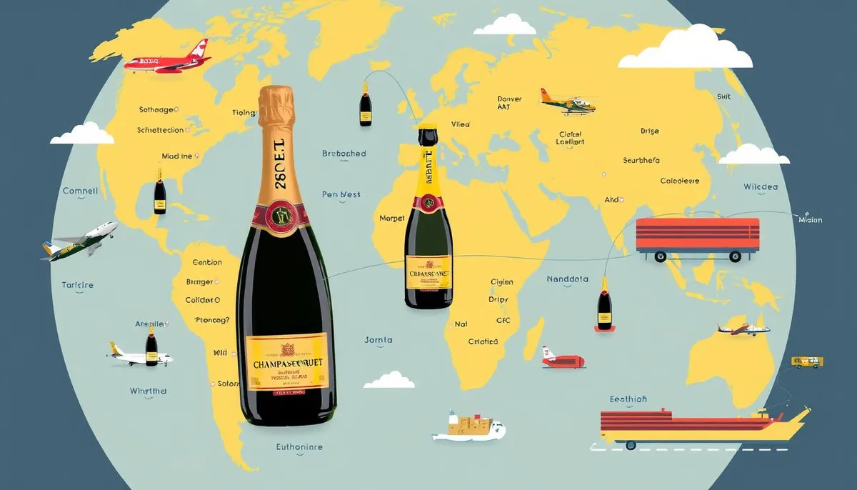champagne gruet international shipping