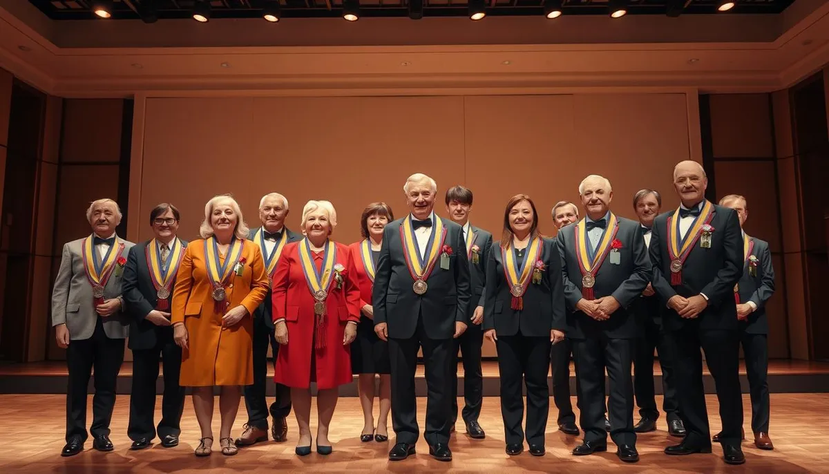 Recent honorees illustrating grand cordon honors