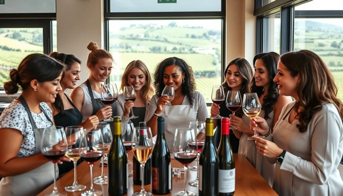 Female sommeliers in wine education