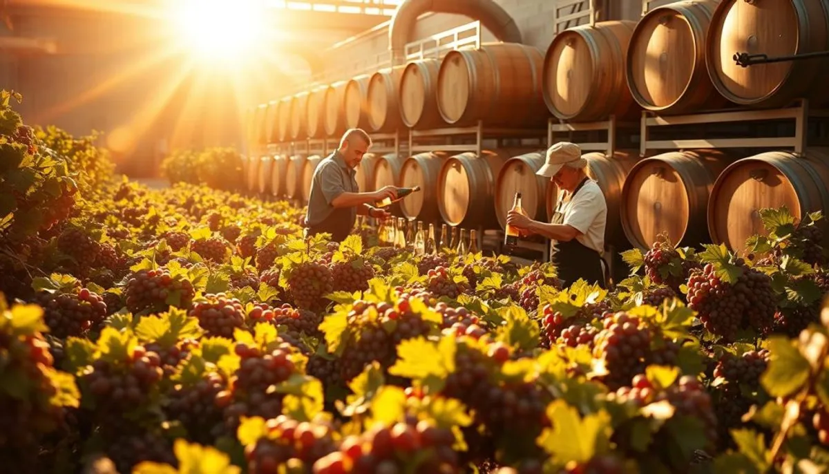 Georgian sparkling wine production