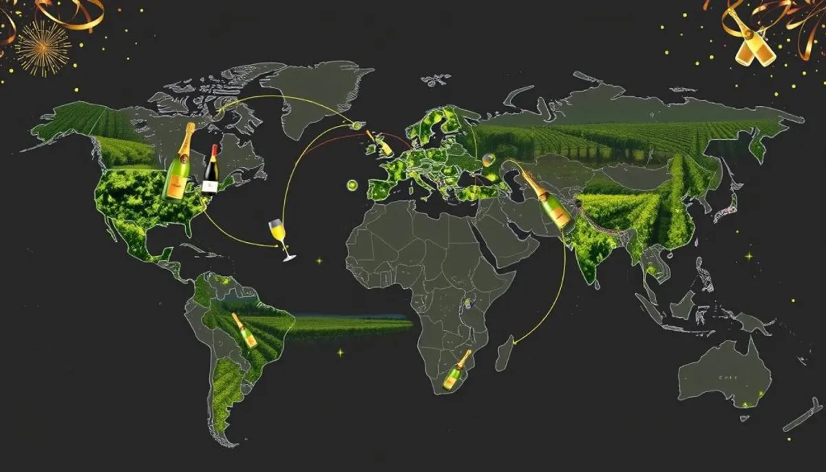 Global champagne export