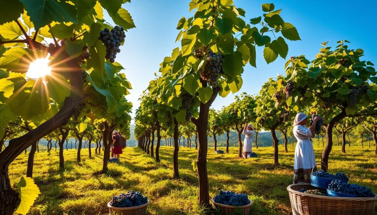 grape harvesting