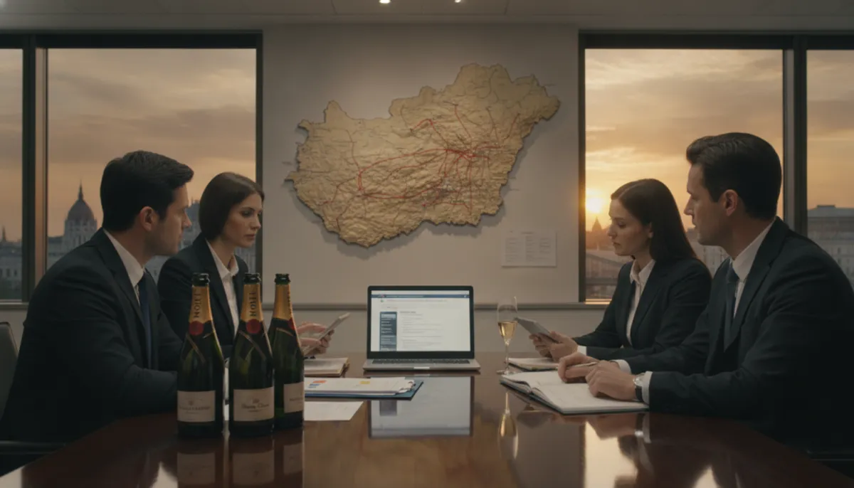 importazione di champagne in Ungheria