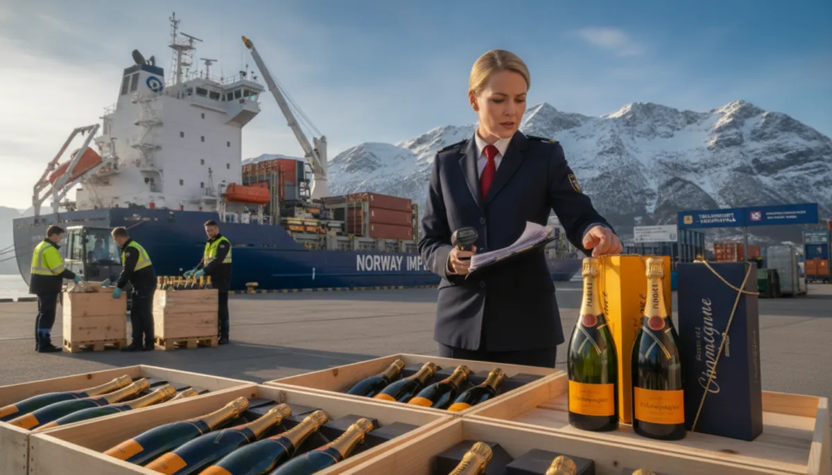 Champagnerimport nach Norwegen