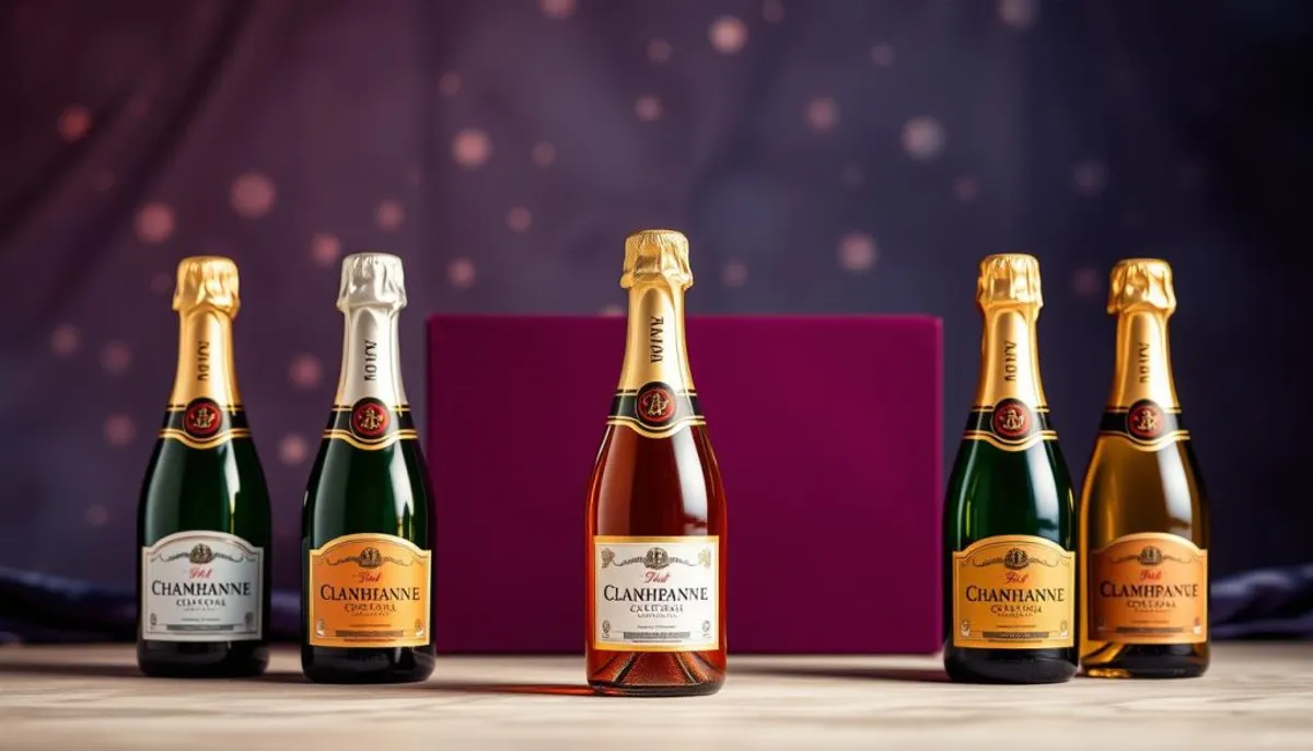 Limited edition mini champagne bottles