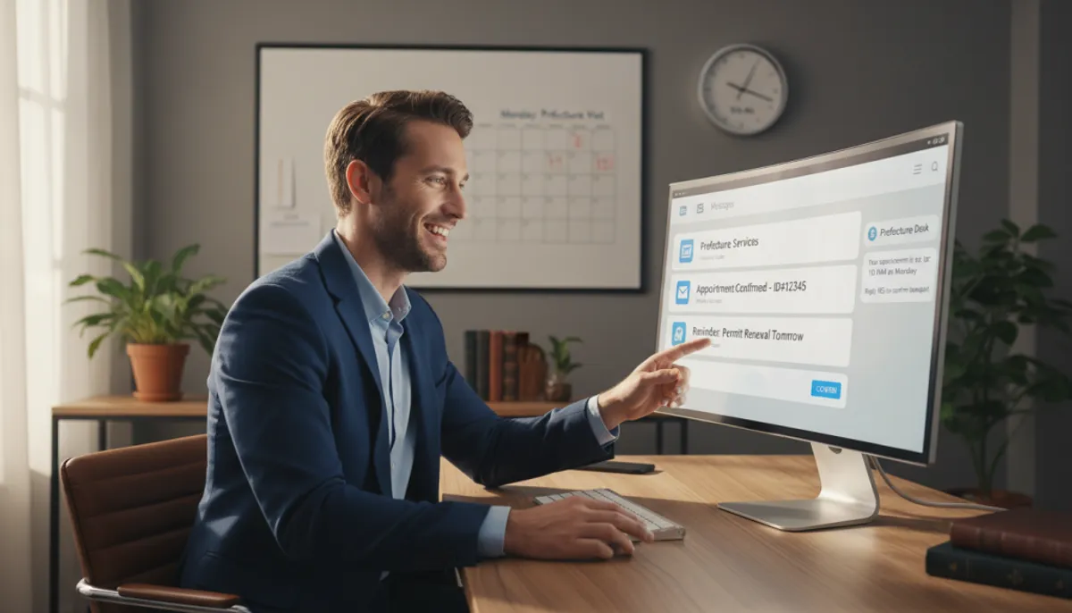 Notifications directes pour rendez-vous préfecture