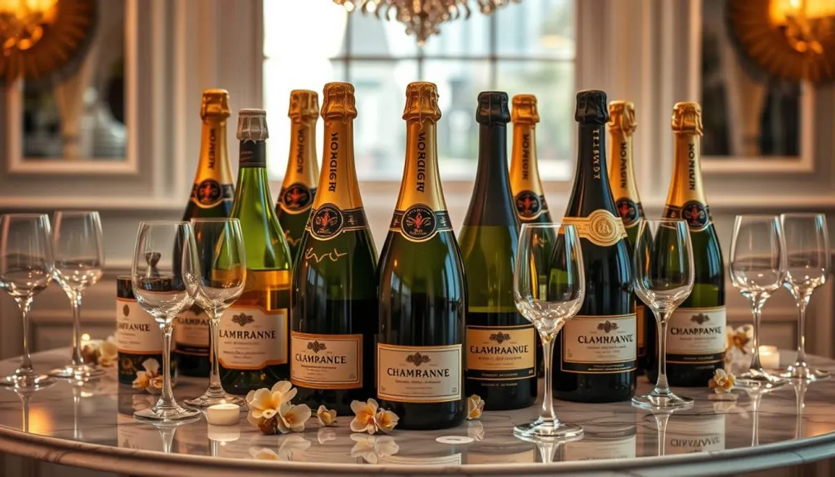 Premium vintage champagne selections