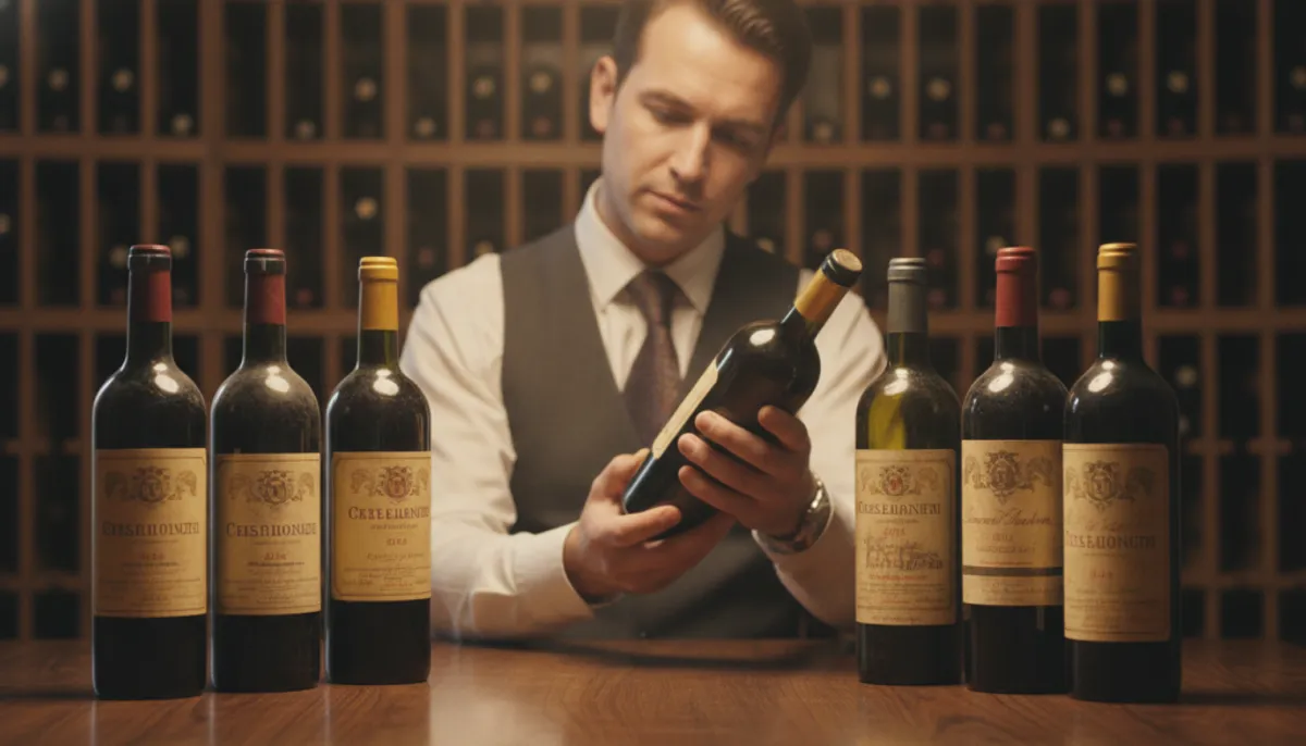 selecting vintage wine